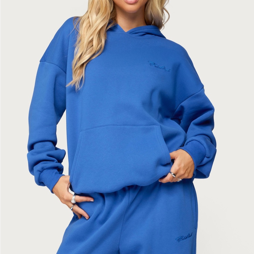 Edikted Electric Blue Women's Pullover Hoodie